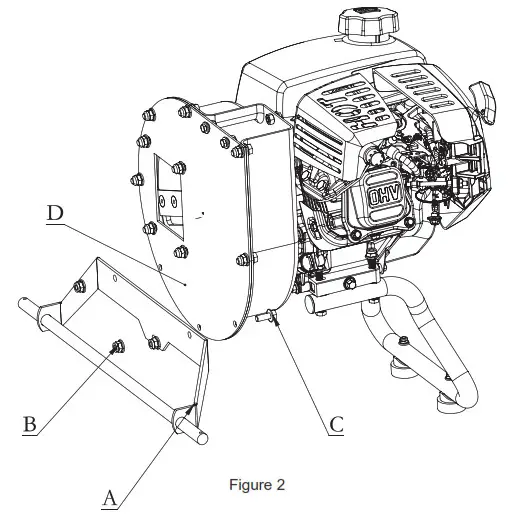 Great Circle GUO054 Mini Wood Chipper and Shredder - ASSEMBLY 2