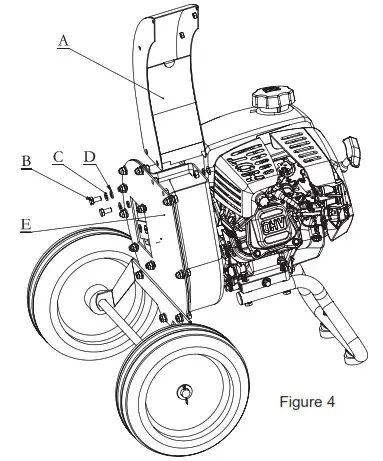 Great Circle GUO054 Mini Wood Chipper and Shredder - ASSEMBLY 4
