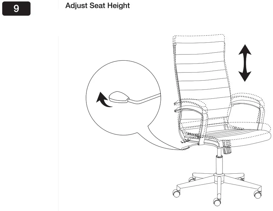 amazon basics B07KXF19FN High Back Executive Swivel Office Desk Chair - Product Overview 12