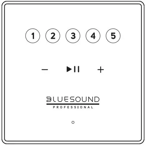 BLUESOUND CP100 Wallmount Control Panel-fig1