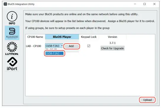 BLUESOUND CP100 Wallmount Control Panel-fig6