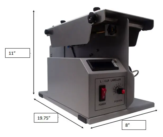 TACH-IT 6510-TL L-Clip Label Applicator Instruction Manual - Overview of Tach‐It Model #6510‐TL