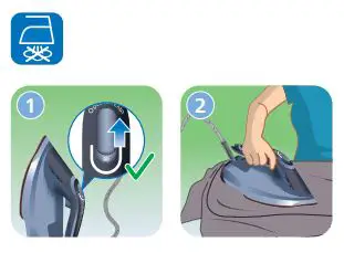 PHILIPS DST8020-20 Azur 8000 Series Steam Iron User Manual - How to use