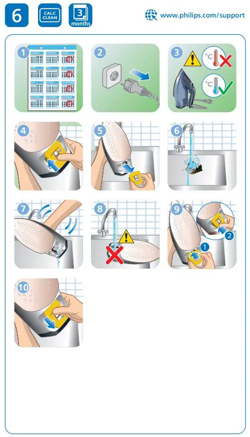 PHILIPS DST8020-20 Azur 8000 Series Steam Iron User Manual - How to use