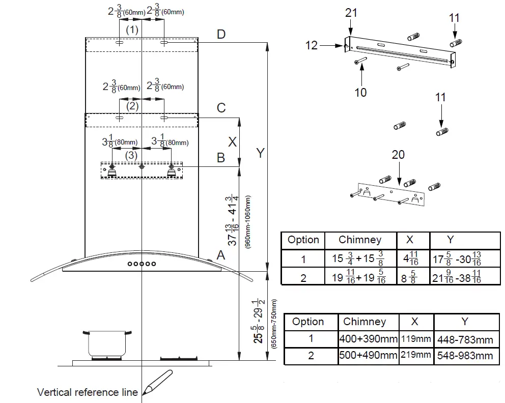 comfee CVG30W8AST, CVG36W8AST Range Hood 8