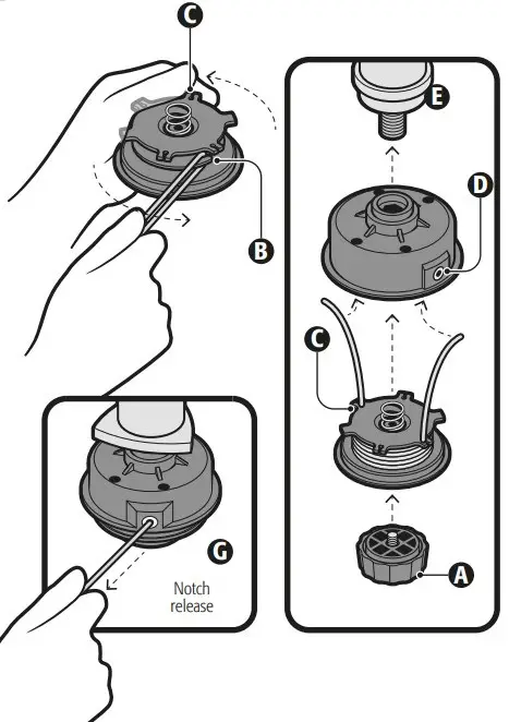 Cutting string replacement