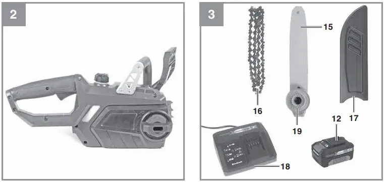 einhell-ge-lc-18-25-li-cordless-chainsaw-FIG-2