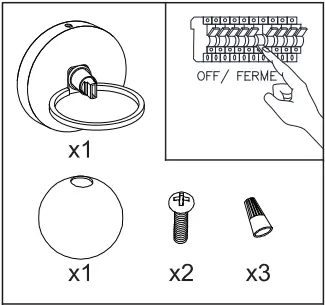 Dainolite SOF-61W-AGB Sofia 1-Light LED Compatible A1