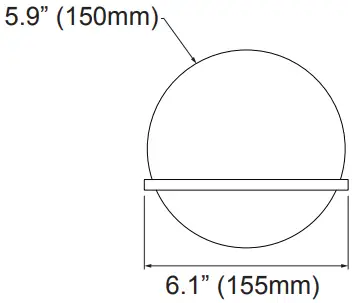 Dainolite SOF-61W-AGB Sofia 1-Light LED Compatible A7b