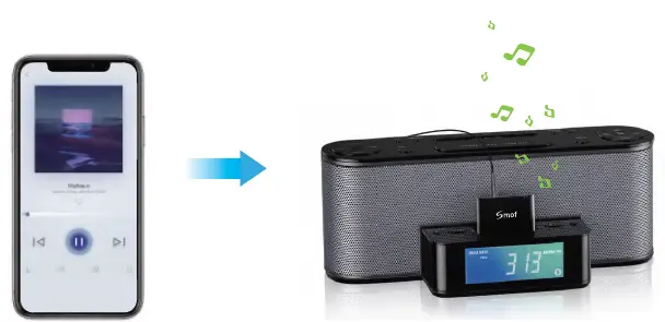 Smof 30pin-4871 Bluetooth Adapter for Sounddock-FIG- (8)