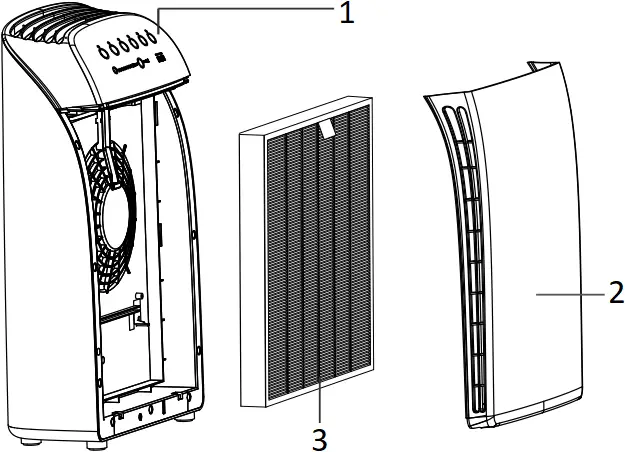 SimPure MSA3 Air Purifier - b1