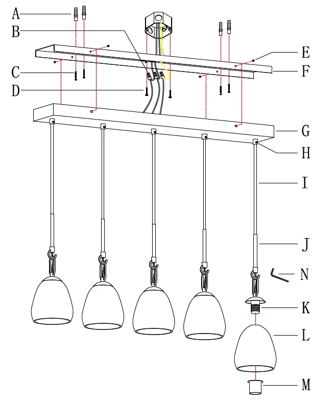 LNC-A04970P5-5-Light-Matte-Black-and-Polished-Gold-Modern-Contemporary-Textured-glass-Linear-LED-FIG- (3)