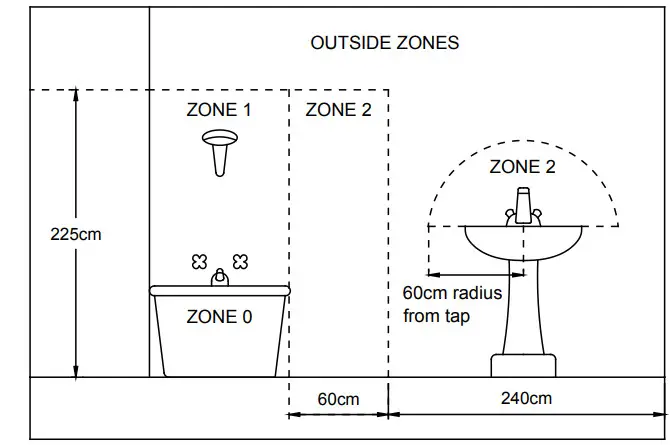 habitat 1233759 Chrome Opal Ceiling Light - OUTSIDE ZONES
