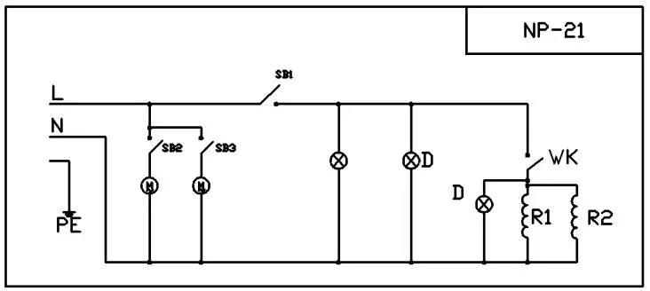 ggm gastro BSMNP16 Chimney Cake Machine - Electrical schematics