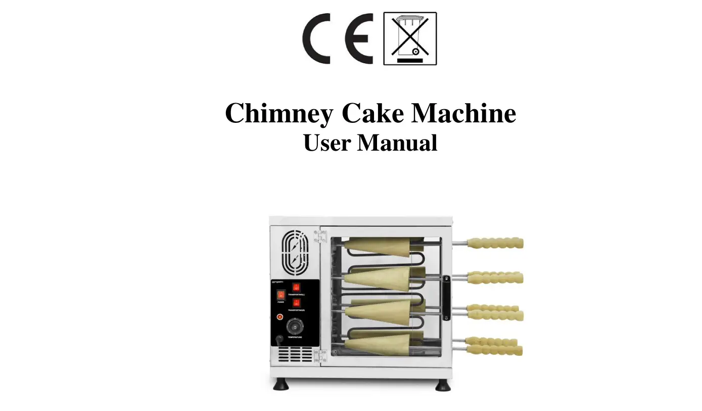 ggm gastro BSMNP16 Chimney Cake Machine User Manual