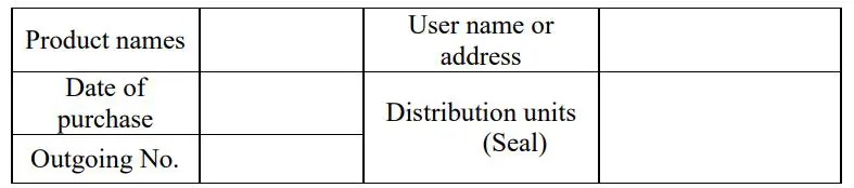 ggm gastro BSMNP16 Chimney Cake Machine - Warranty cards