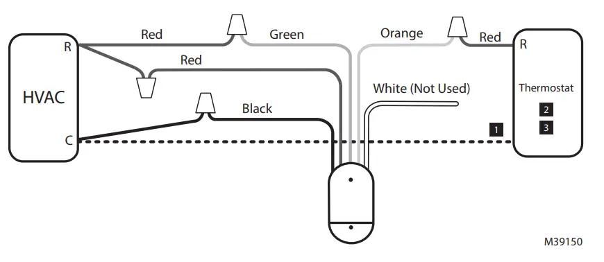 resideo L2 WiFi Water Sensor and Switch - Wiring Example