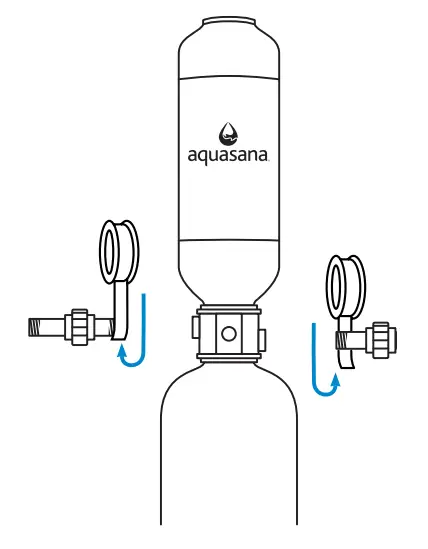 aquasana WH-SFWC-S Salt Free Water Conditioner - Reconnect Fittings