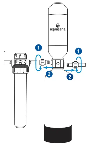 aquasana WH-SFWC-S Salt Free Water Conditioner - Tank from System