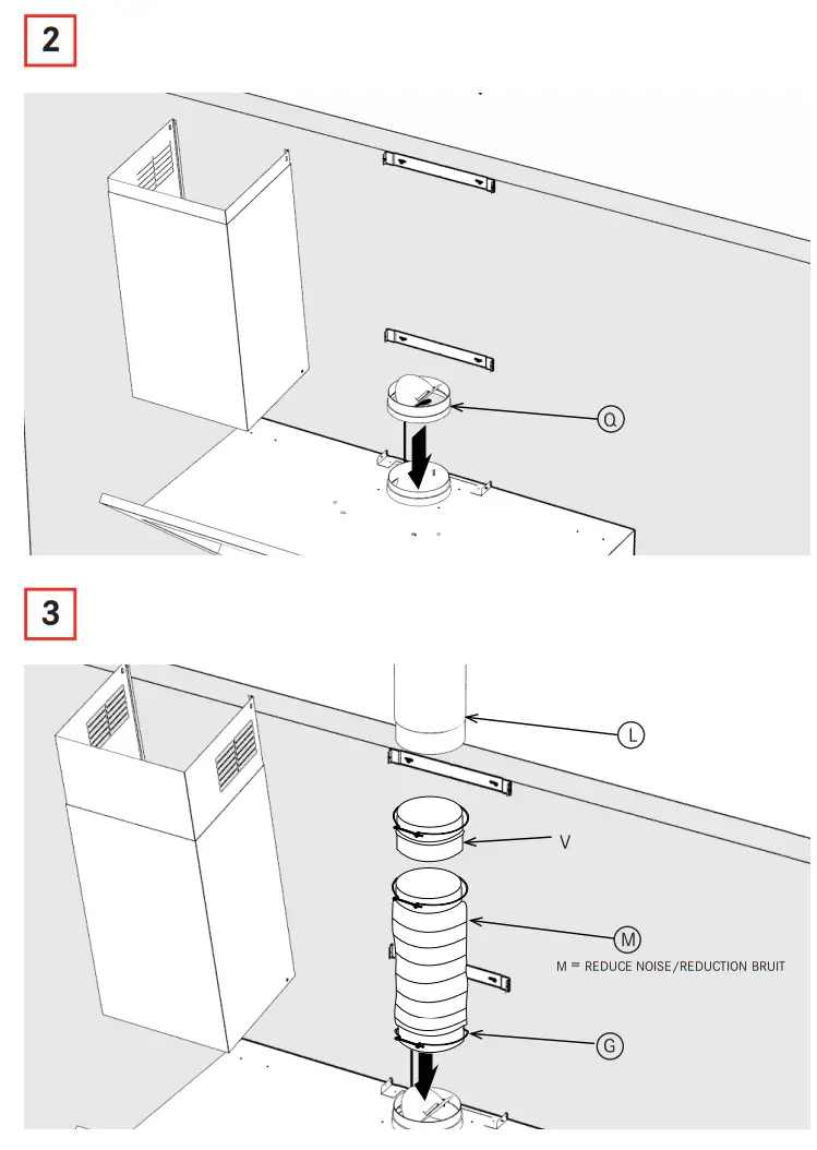 ROBLIN Windy Pro 2 900 90cm Inclined Chimney Hood - figer11