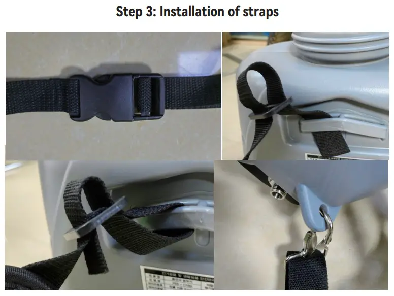 VEVOR KF-16C-48 Battery Powered Backpack Sprayer - straps