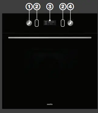 esatto EOP6010TB 60cm 10 Function Pyrolytic Oven - Fig