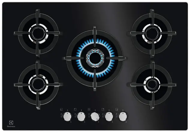 Electrolux EGG75372K 600 Series Gas On Glass Hob