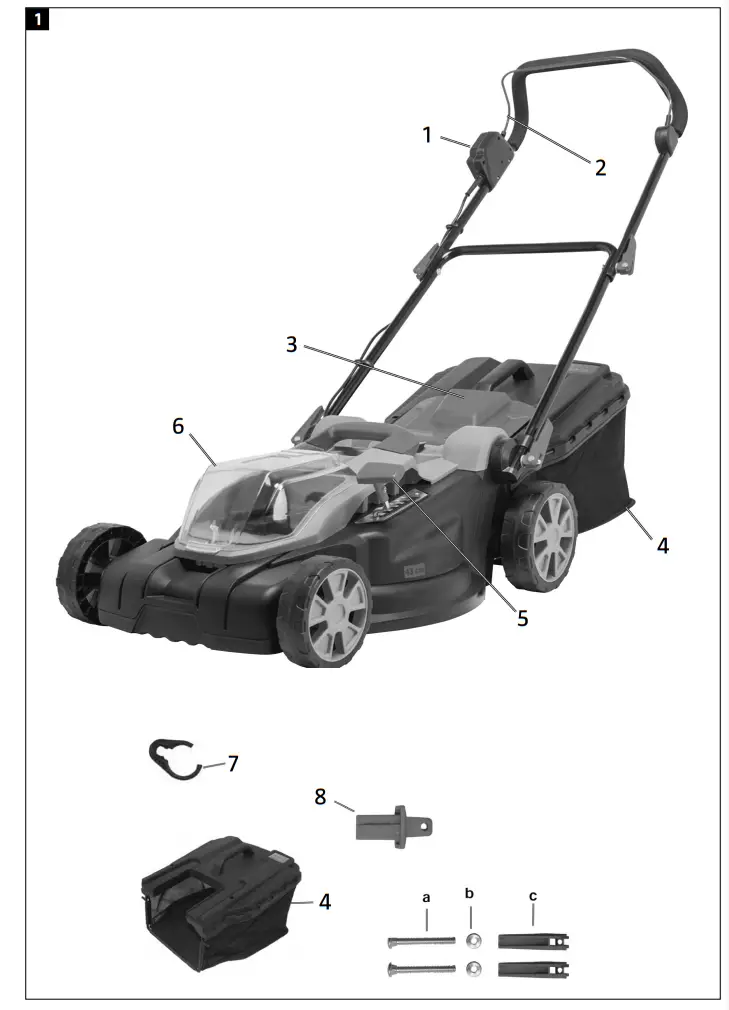 MEEC TOOLS 018253 40V Battery Powered Lawn Mower - fIG1