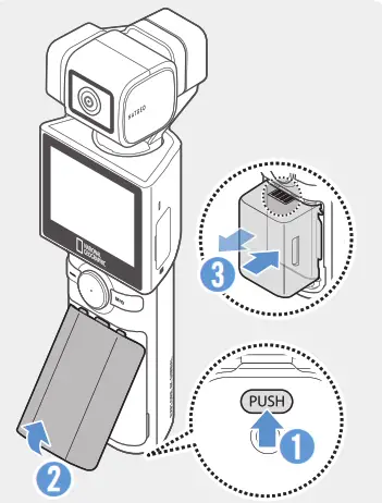 NATIONAL GEOGRAPHIC NC-200 4K Gimbal - inserting