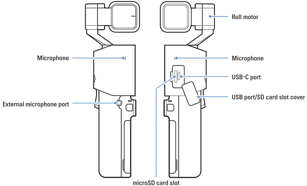 NATIONAL GEOGRAPHIC NC-200 4K Gimbal - side view