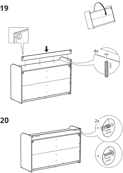 IKEA AA-2204049-4-2 HAUGA 6 Drawer Dresser - Figure16