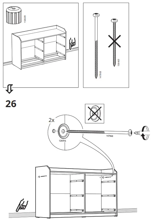 IKEA AA-2204049-4-2 HAUGA 6 Drawer Dresser - Figure21