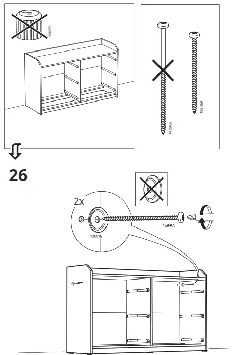 IKEA AA-2204049-4-2 HAUGA 6 Drawer Dresser - Figure22