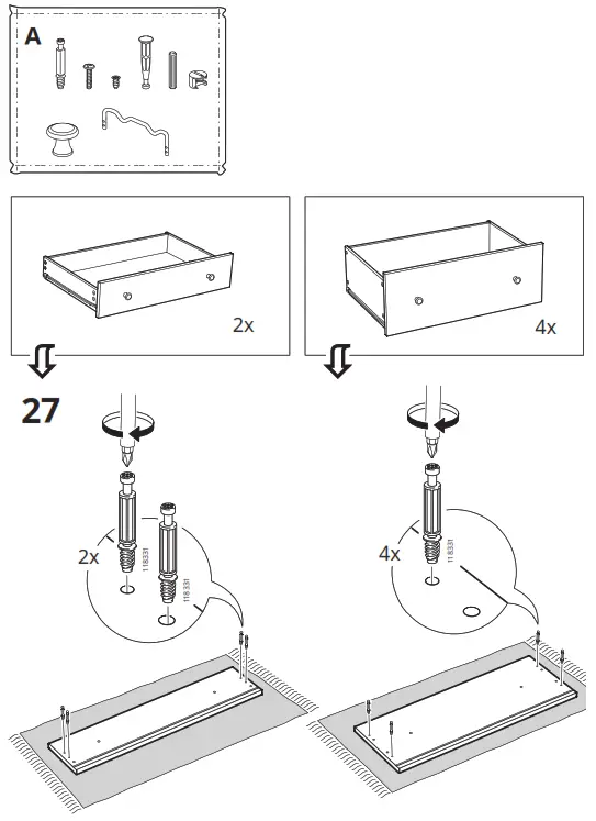 IKEA AA-2204049-4-2 HAUGA 6 Drawer Dresser - Figure23