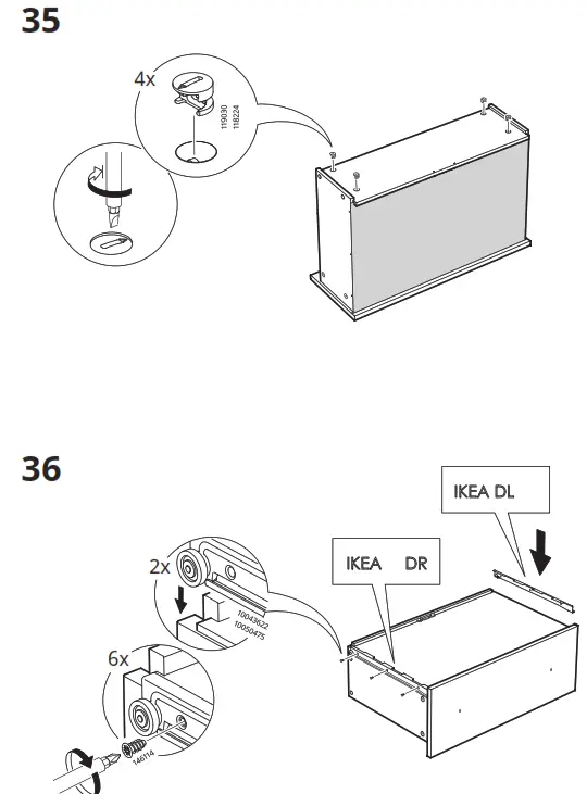 IKEA AA-2204049-4-2 HAUGA 6 Drawer Dresser - Figure28