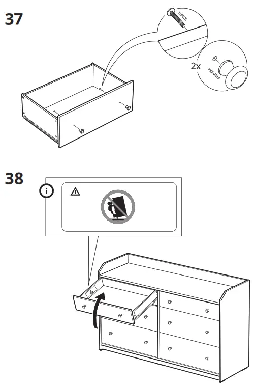 IKEA AA-2204049-4-2 HAUGA 6 Drawer Dresser - Figure29