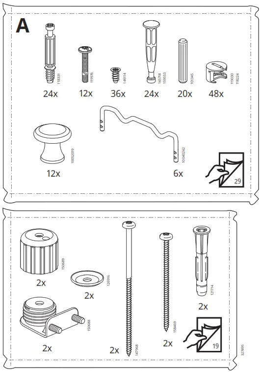 IKEA AA-2204049-4-2 HAUGA 6 Drawer Dresser - Figure3