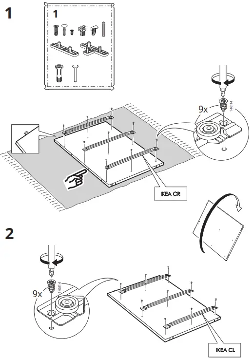 IKEA AA-2204049-4-2 HAUGA 6 Drawer Dresser - Figure6