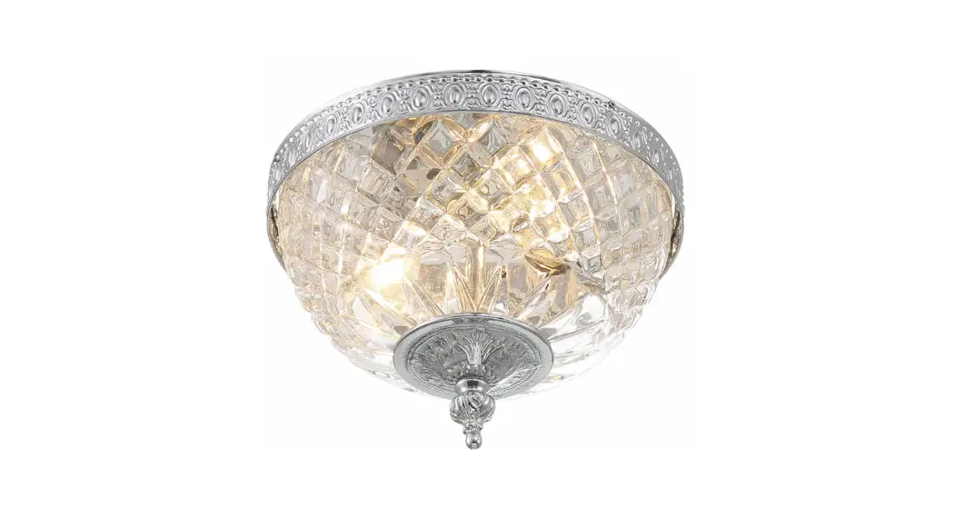 Crystorama 710-ch-cl-saq Two Light Ceiling Mount Instruction Manual Crystorama 710-ch-cl-saq Two Light Ceiling Mount Instruction Manual