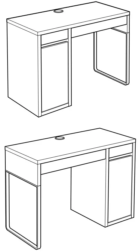 IKEA 80213074 MICKE Bureau Desk White 4138x1958 Inch