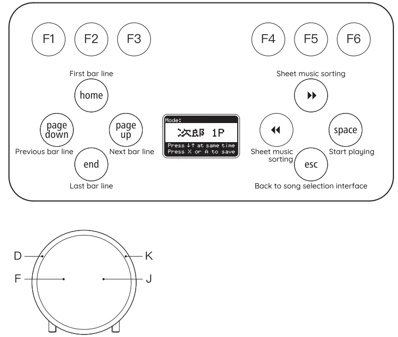 DJ-DAO Taikoller Arcade Style Controller - Keyboard1
