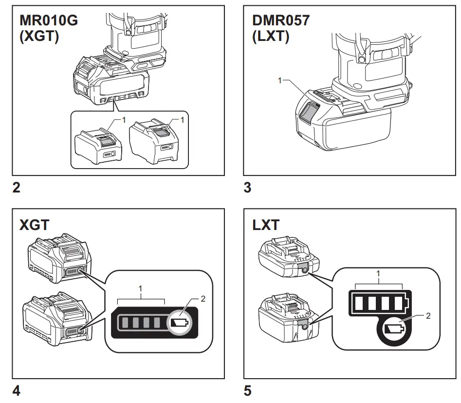 makita MR010GZ Cordless Radio with Lantern - fig2