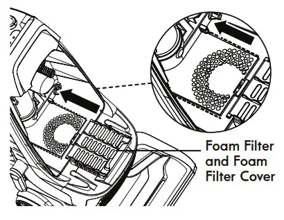 Kenmore BU4021 Bagged Upright Vacuum - filter
