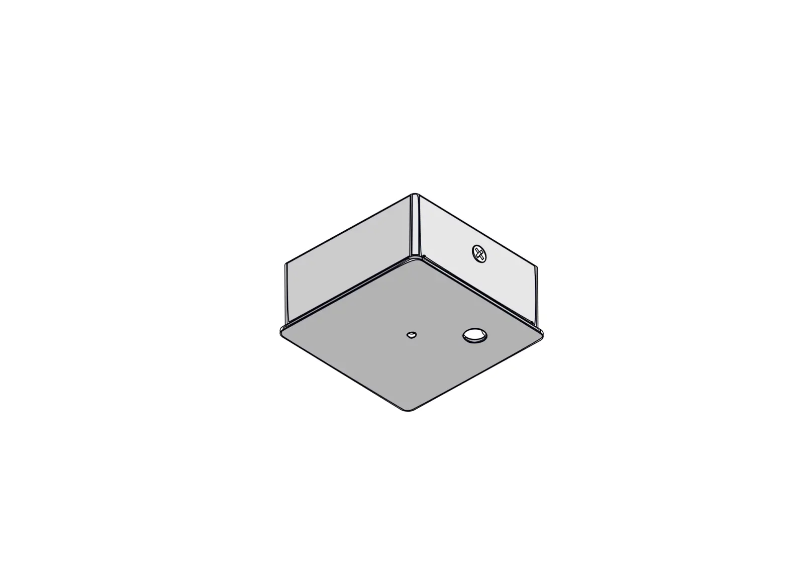 Northcliffe Cap4 Square Decorative Metal Cap For Hiding Cable Inlet Instruction Manual
