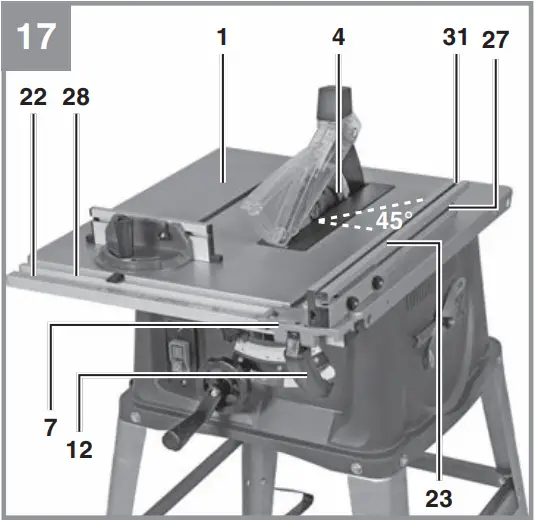 Einhell TC-TS 254 eco Bench Type Circular Saw - Fig. 17
