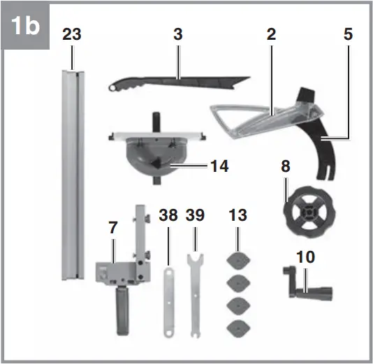 Einhell TC-TS 254 eco Bench Type Circular Saw - Fig. 1b