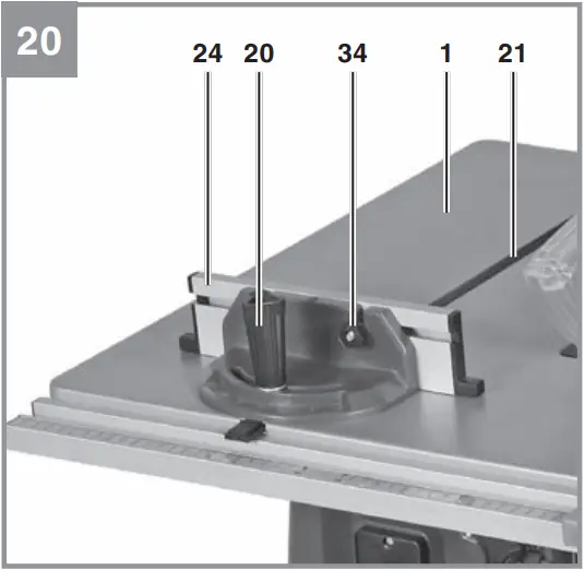 Einhell TC-TS 254 eco Bench Type Circular Saw - Fig. 20