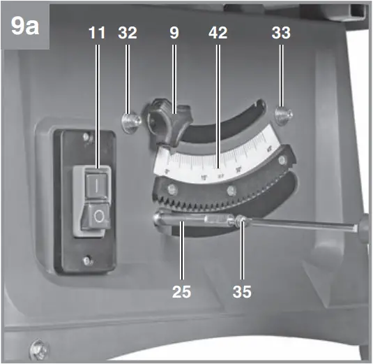 Einhell TC-TS 254 eco Bench Type Circular Saw - Fig. 9a