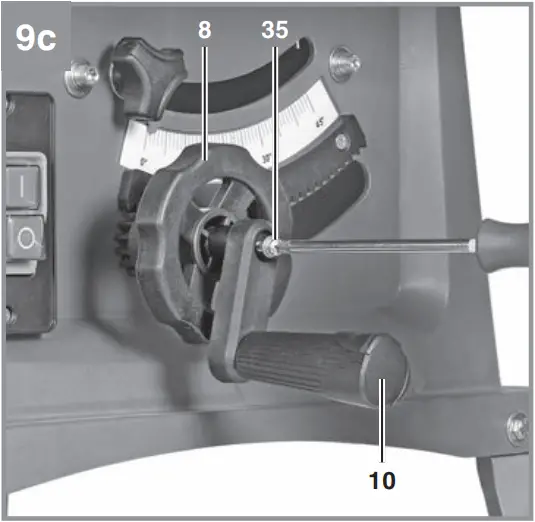 Einhell TC-TS 254 eco Bench Type Circular Saw - Fig. 9c