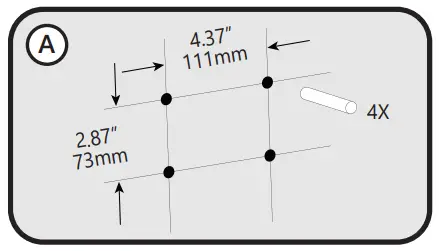 GE current EFH1 LED Flood Light - Drill mounting